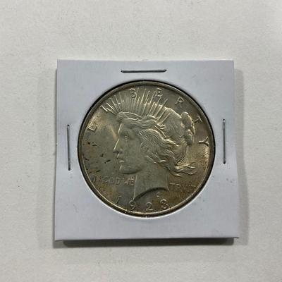 -114- COINS | 1923 Peace Dollar Some Obverse Spotting Solid Eagle Feathers