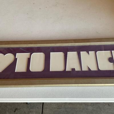 Love To Dance Sign