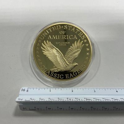 -118- COINS | Classic Eagle Commemorative Proof | 70 mm W/COA