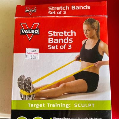 Stretch Band , workout DVD, Tip Toe cushions and Ace