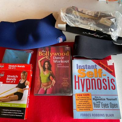 Stretch Band , workout DVD, Tip Toe cushions and Ace