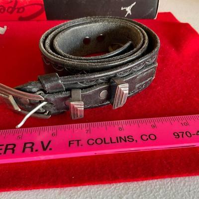 Belt and Tan Shoes size 6