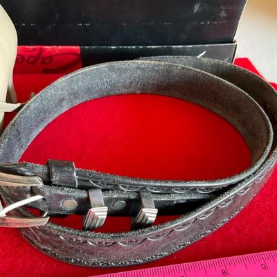 Belt and Tan Shoes size 6
