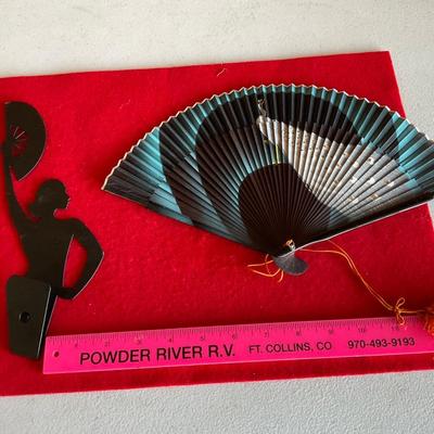 Vintage. Fan and wall art