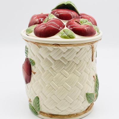 FRANCISCAN ~ Lidded Apple Cookie Jar