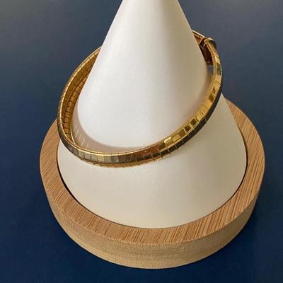 10kt Gold Omega Bracelet