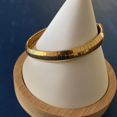 10kt Gold Omega Bracelet