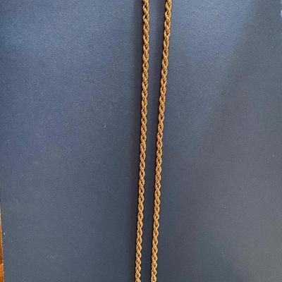 10 kt Gold Rope Necklace