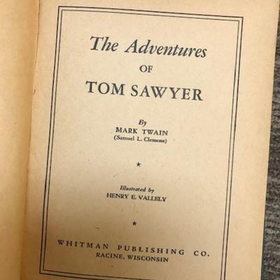 Tom Sawyer and Huckleberry Finn vintage books