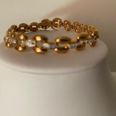 Gold over Sterling bracelet
