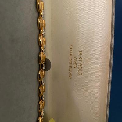 Gold over Sterling bracelet