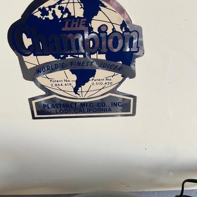 Champion Juicer Complete