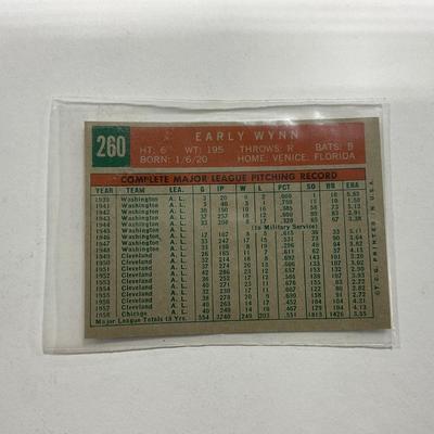 -143- SPORTS | Early Wynn Chicago Red Soxâ€™s Pitcher #260 Card