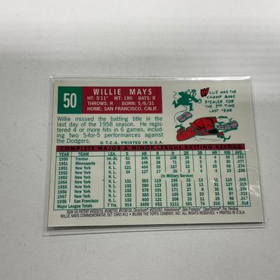 -150- SPORTS | 1996 Willie Mays #50 Card