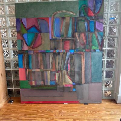 Lot 16 - Large Art Work By Local Artist Effie Gereny, Signed