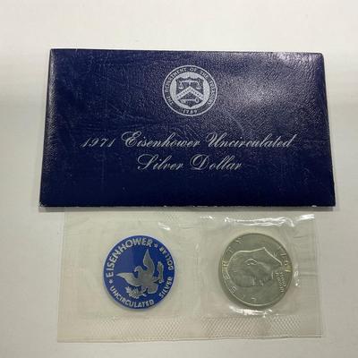 -151- COINS | 1971 Blue Silver Ike Original OGP