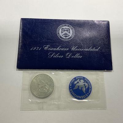 -151- COINS | 1971 Blue Silver Ike Original OGP