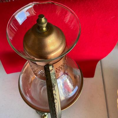 Vintage Corning copper glass coffee/tea carafe
