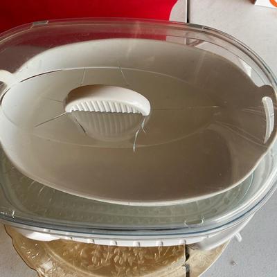 Sunbeam Oster Instant Steamer with serving plate.