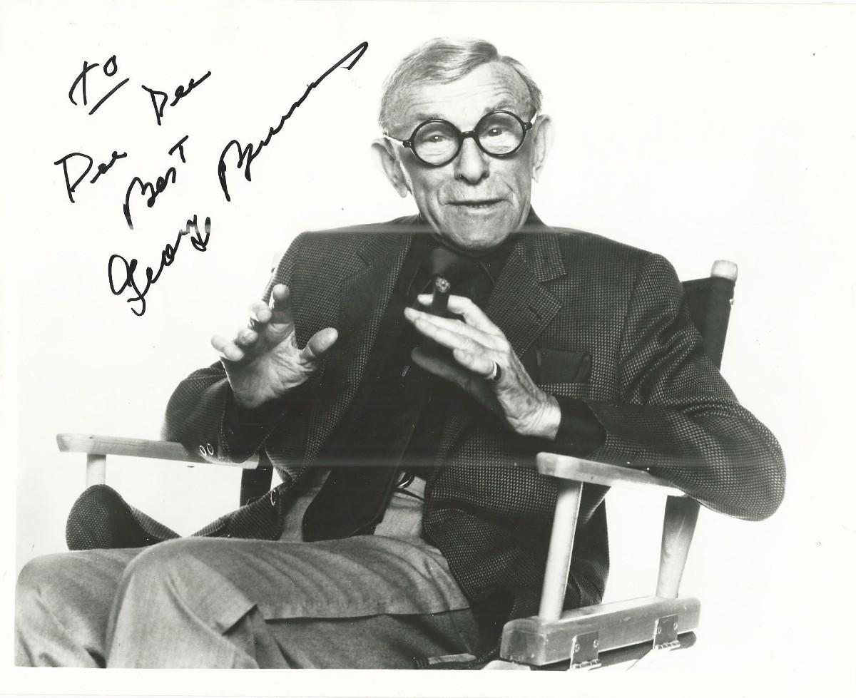 George Burns signed photo | EstateSales.org