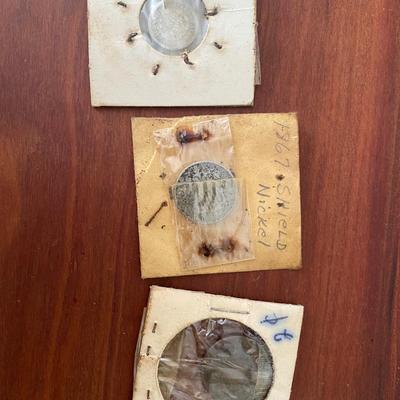 Shield Nickel, Half Dime, Two Cent Coins