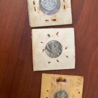 Nickel, 3 cent silver, Dime Coins