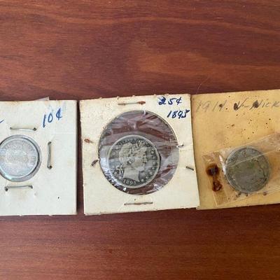 Dime, Nickel, Quarter Coins