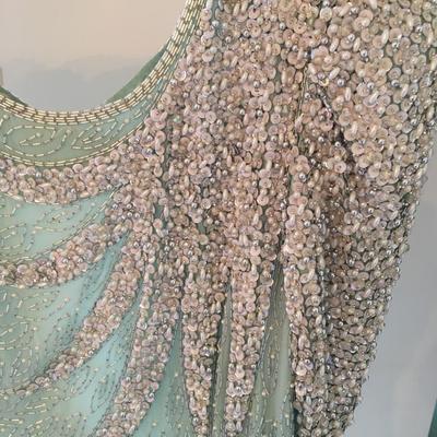 Vintage beaded Chez Modes Beaded dress