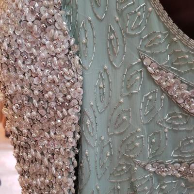 Vintage beaded Chez Modes Beaded dress