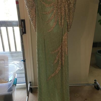 Vintage beaded Chez Modes Beaded dress