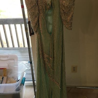 Vintage beaded Chez Modes Beaded dress