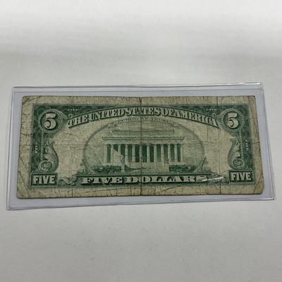 -179- CURRENCY | 1963 Red Seal Five Dollar Star Note