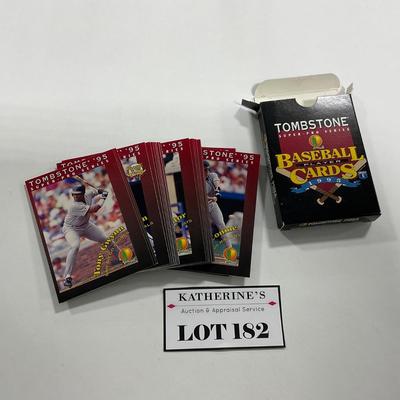 -182- SPORTS | 1995 Tombstone Baseball Players Cards