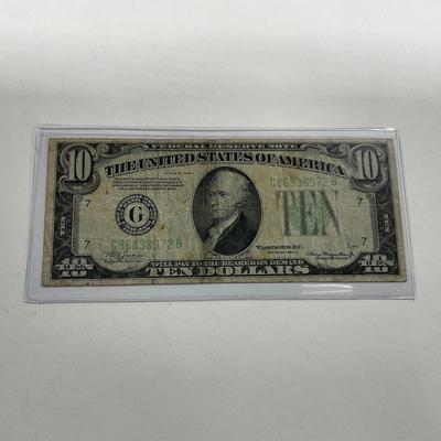-192- CURRENCY | 1934A Federal Reserve Ten Dollar Bill