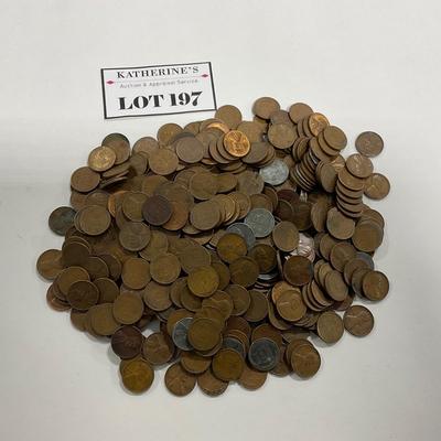 -197- COINS | 3lbs Lincoln Wheat Cents