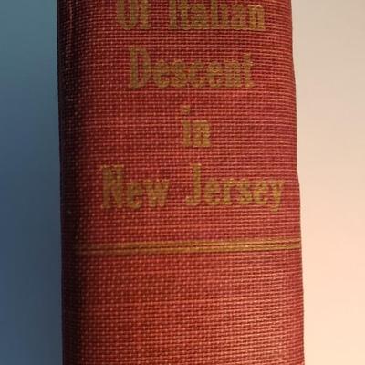 Americans of Italian Descent in New Jersey  book 1950