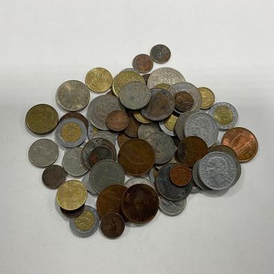 -212- COINS | 1.04lbs Foreign Coin Lot Mix