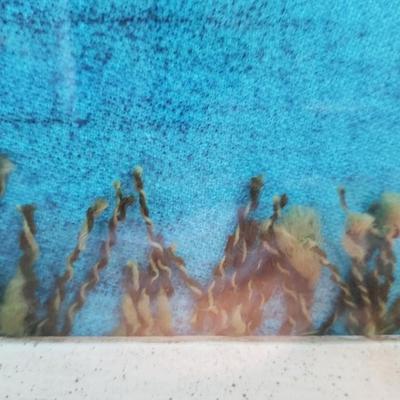 Vintage Landscape made with fibers material