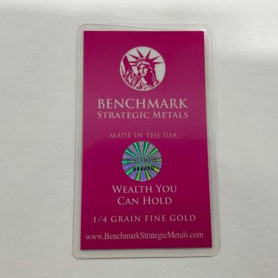 -216- CURRENCY | Benchmark Strategic Metal .999 Fine Gold Piece