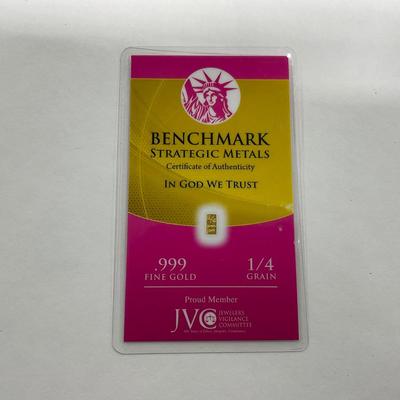 -216- CURRENCY | Benchmark Strategic Metal .999 Fine Gold Piece