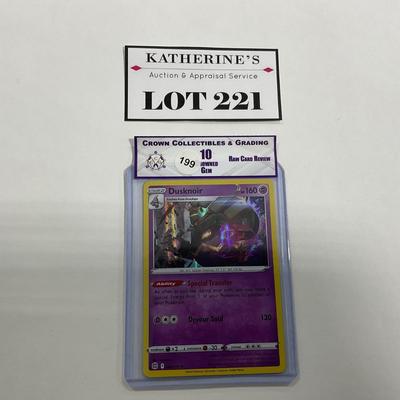 -221- POKÃ‰MON | Crown Collectibles Raw Review Dusknoir Mint 10