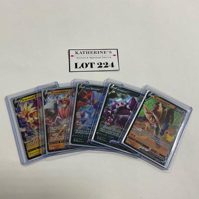-224- POKÃ‰MON | DracozoltV, ConkeldurrV, SneaslerV, DrapionV, ZamazenlaV Cards