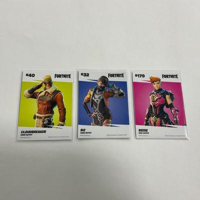 -227- FORTNITE | #40 Cloudbreaker, #32 Biz, #179 Reese Cards