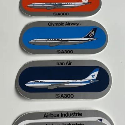 Vintage Boeing 737, AA , Airbus Sticker Bundle. 11 Included.