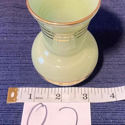 1950s Vintage Jade Green Vase