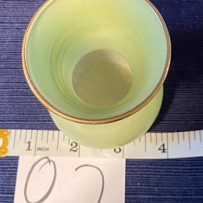 1950s Vintage Jade Green Vase