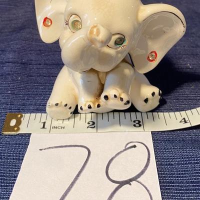 Vintage Porcelain Elephant Ring Holder