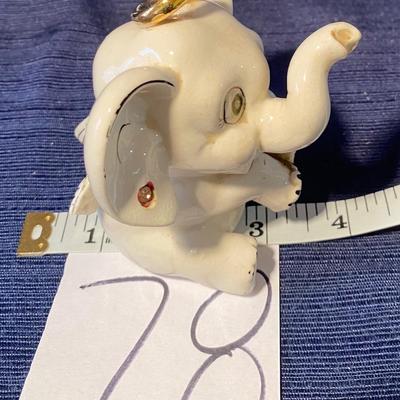 Vintage Porcelain Elephant Ring Holder