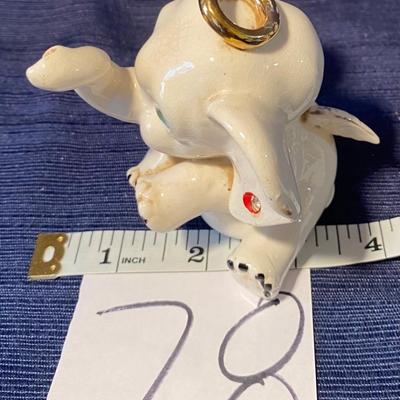 Vintage Porcelain Elephant Ring Holder