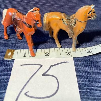 Cast  Hand Painted 1950s Horses